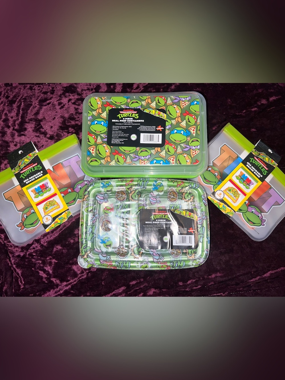 Nickelodeon ninja turtles
8pc meal prep containers /
4 reusable snack bags